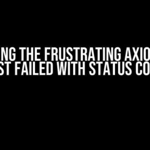 Debugging the Frustrating AxiosError: “Request failed with status code 500”