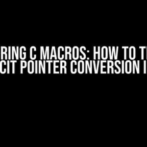 Mastering C Macros: How to Trigger Implicit Pointer Conversion Inline